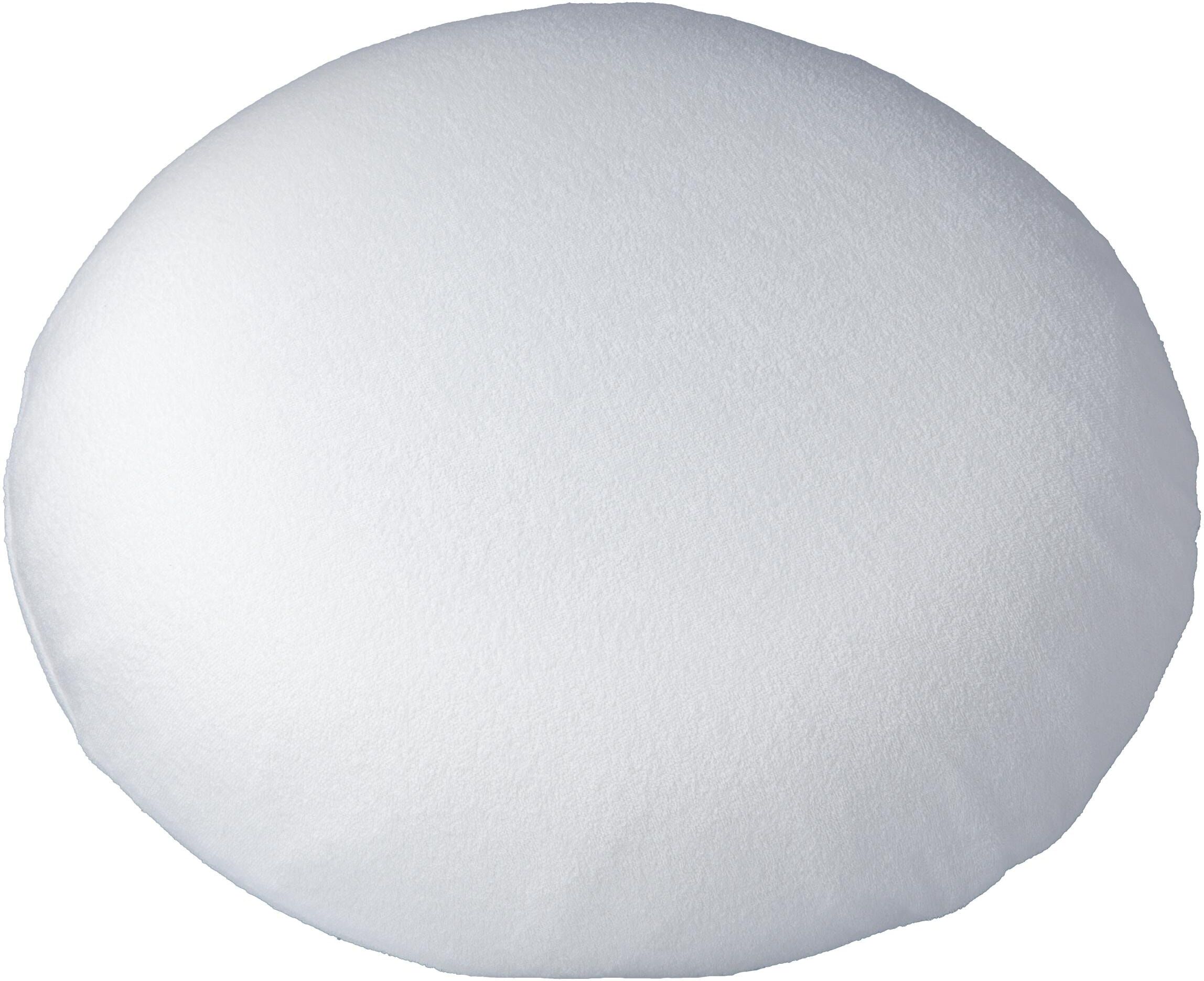 Sitzkissen SISSEL "rund mit Bezug 15 cm x 45 cm 1 Stück", weiss (weiß), B:15cm L:45cm, Baumwolle, Polyester, Dekokissen_Sitzkissen_Kissenhüllen, Sitzkissen weiß B/L: 15cm x 45cm, 1 Stk.