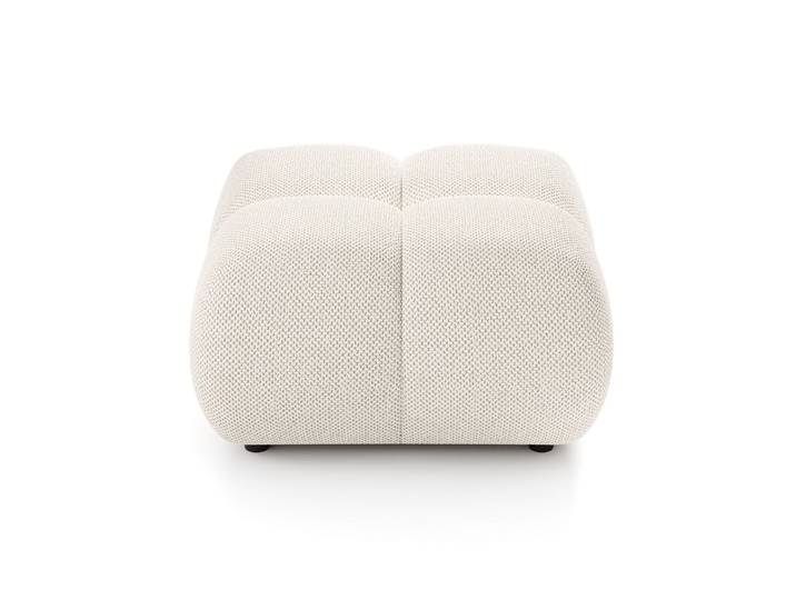Masseno Sitzhocker MODA Modern Polsterhocker Wohnzimmer Hocker Sitzpuff Fußhocker Creme