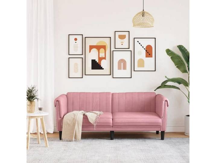 Rose SOFA - PHSH - Canapé avec 2 places - contemporain - rose velours C1884