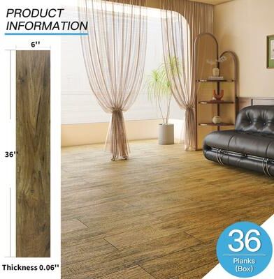Art3d 36''X6'' Peel and Stick Vinyl Floor Tiles Wood Look,Luxury Vinyl Plank Flooring,36pcs