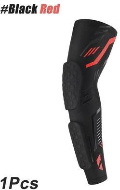 Uplifted Finds Sports Padded Compression Arm Sleeve black Red l