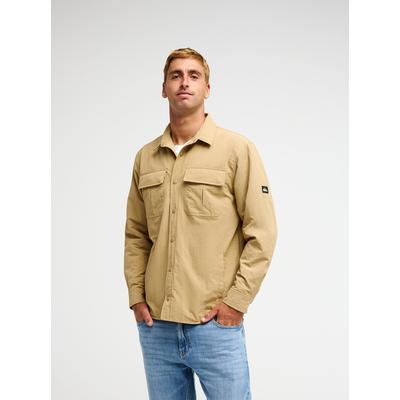 Hemdjacke QUIKSILVER "VENTURE INSULATED", Herren, Gr. M, beige (kelp), Obermaterial: 100% Nylon, Jacken, mit sportlicher Optik, für Alltag und Sport, aus Nylon