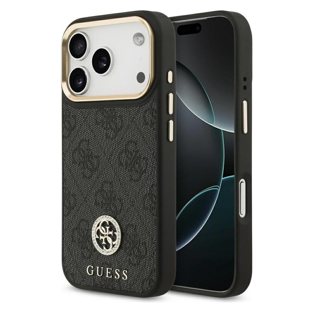 Guess - Hardcase 4G (GUHMP17LP4GRMDEK) - iPhone 17 Pro - Black (Apple iPhone 17 Pro) (GUHMP17LP4GRMDEK)
