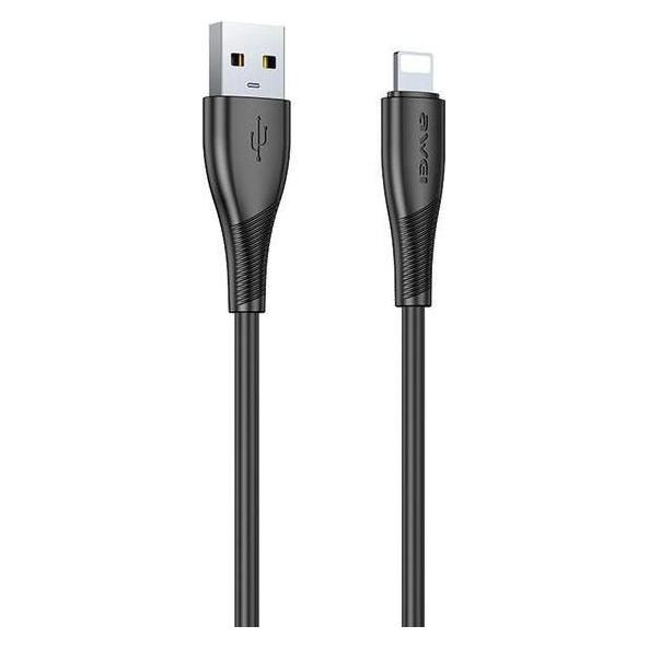 Awei kabel CL-182L USB na Lightning czarny/black (1 m) (47440693)