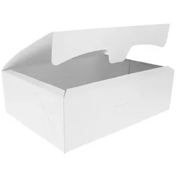 MONOUSO - Gebäck Box weiß 25,8x18,9x8cm 2Kg (125 Stück)
