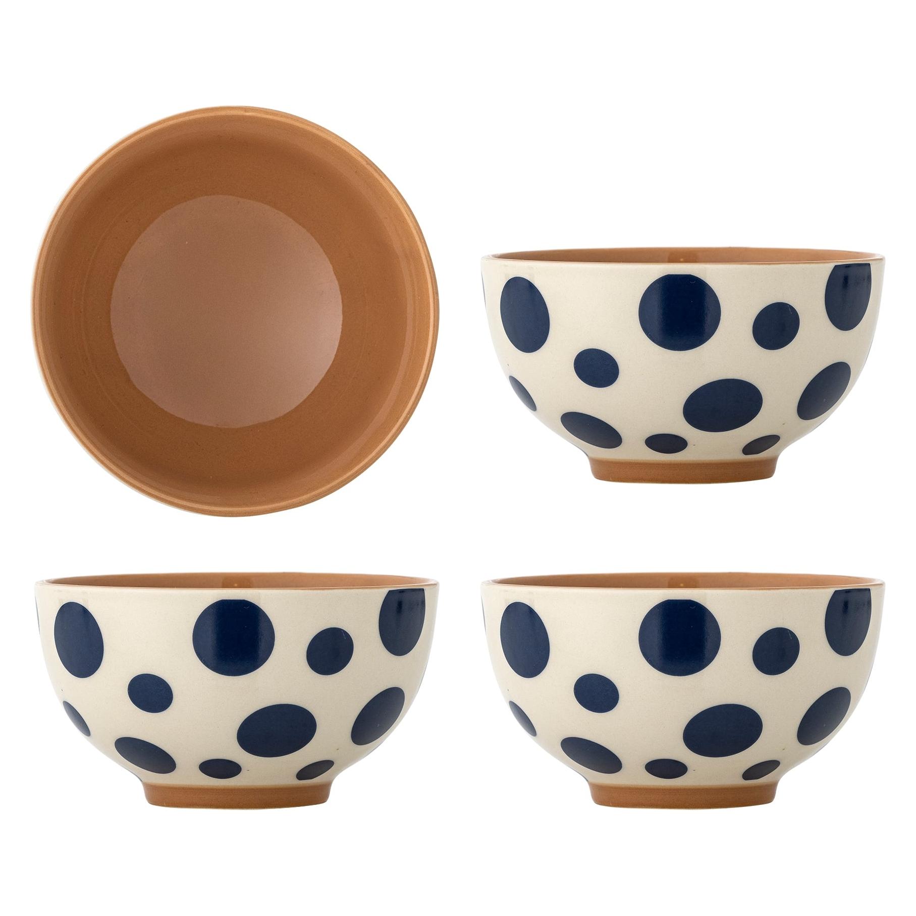 Bloomingville - Miri Bowl - Multi - Stoneware (13.50 cm, 0.50 l, 4x) (82073167)