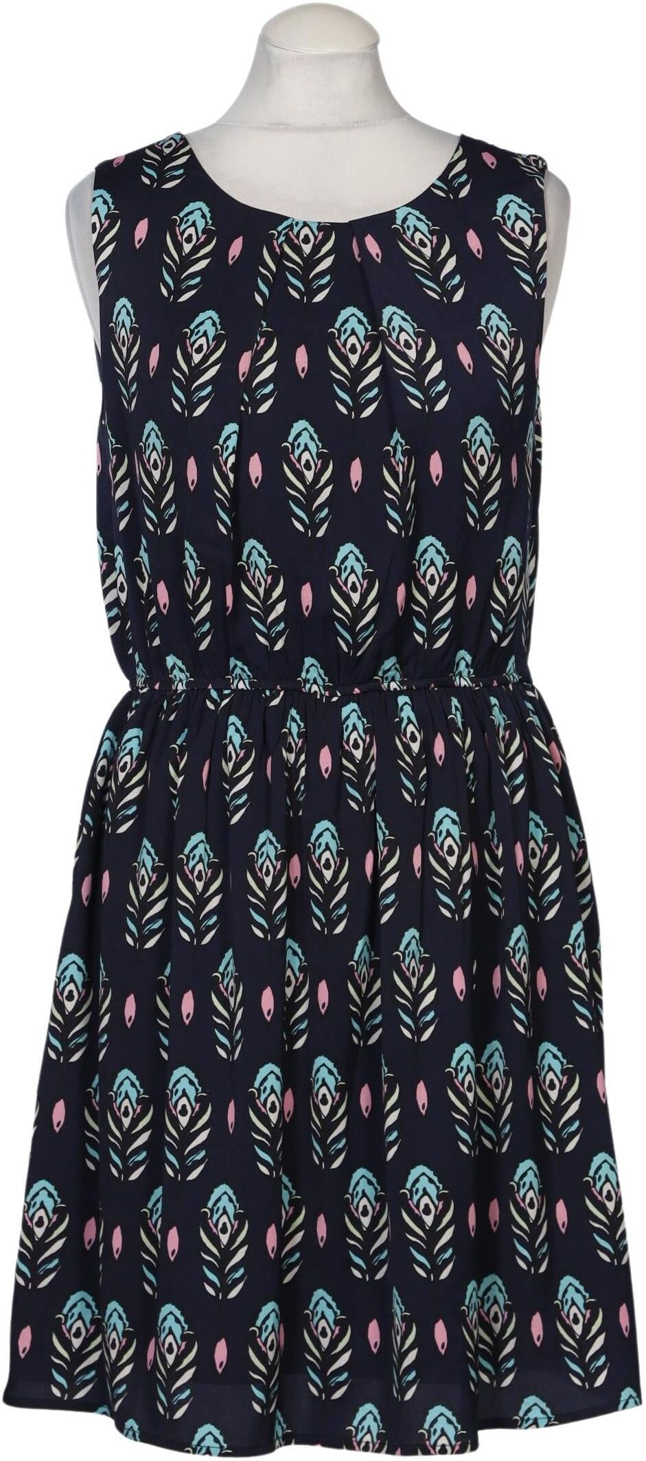 Anonyme Designer Damen Kleid, Mehrfarbig, Gr. M, Synthetik - Second Hand