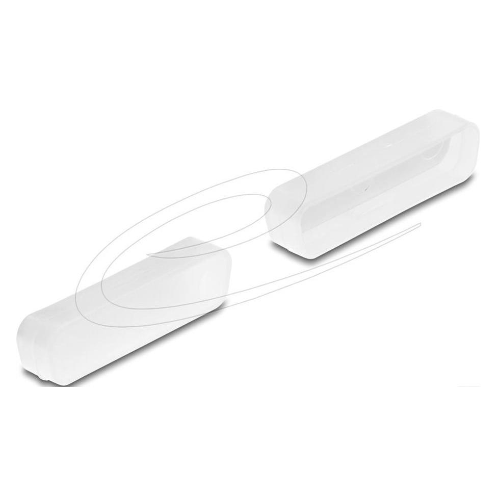 Delock Staubschutz für D-Sub 25 Stecker 2 Stück transparent (67124)