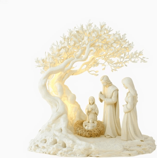 Multisell Products Hub Jesus And Tree Of Life Desktop Decoration, Faith Inspired Keepsake c