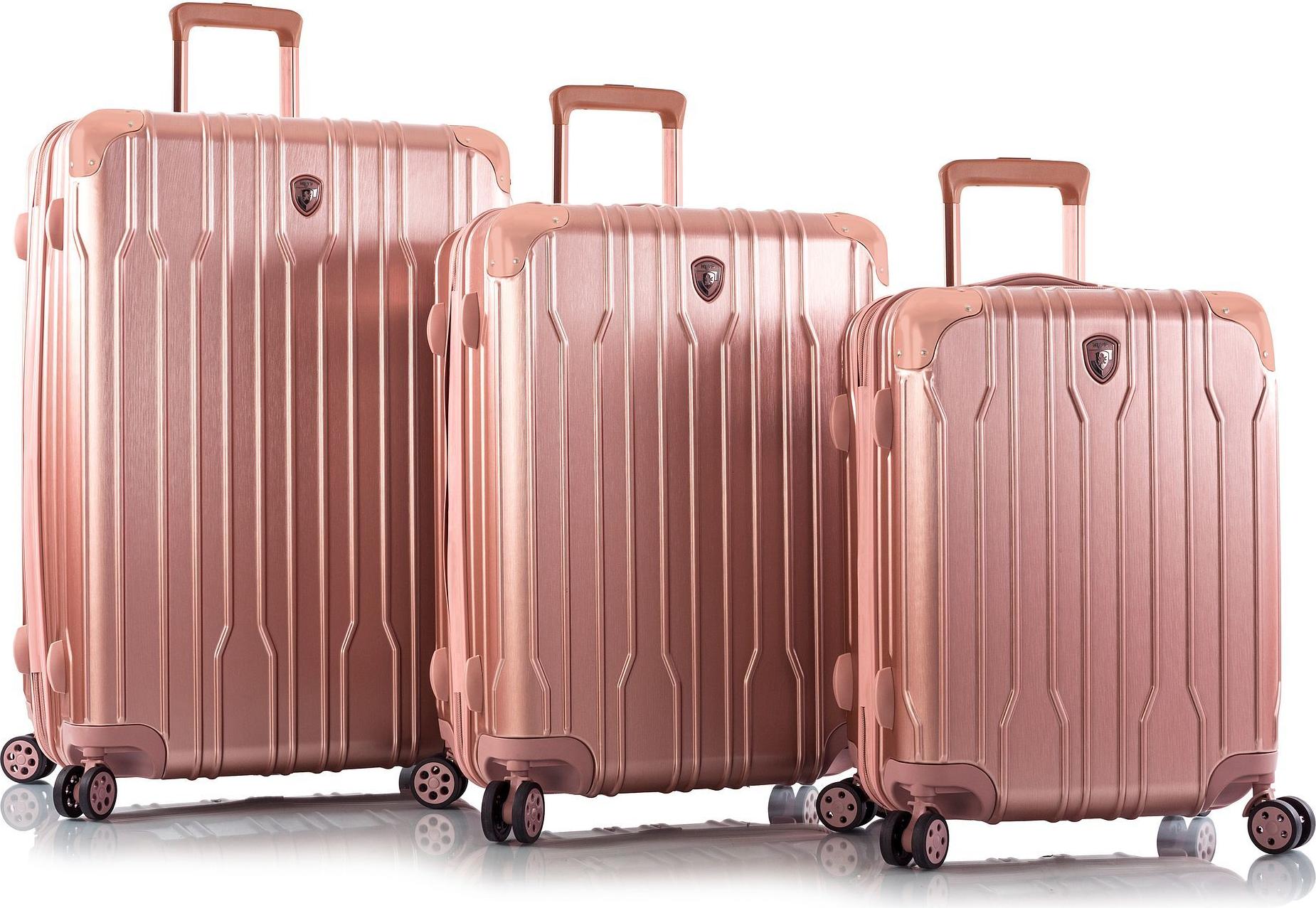 HEYS Trolley Xtrak 3pc Set Rose Gold roségoldfarben 56cm