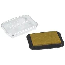 3x Knorr Prandell, Stempel, KNORR Stempelkissen Delicata 10x7cm 211511921 gold