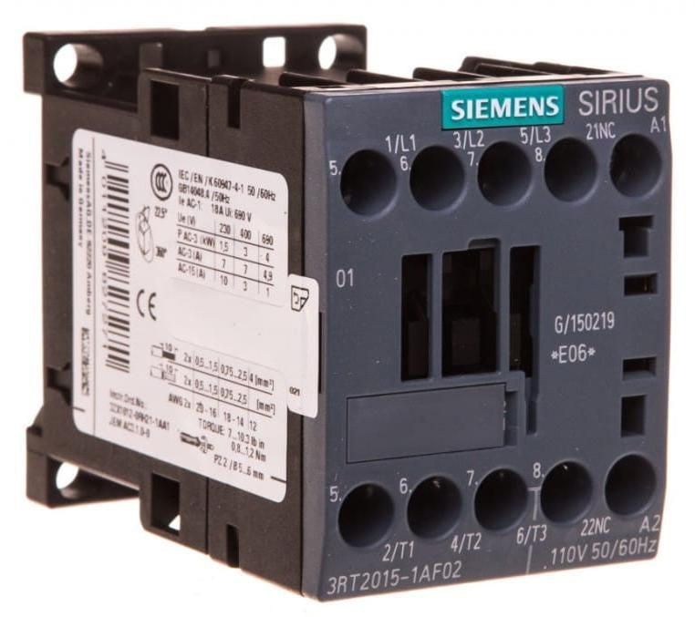 Siemens 3RT2015-1AF02 B/D/H: 58 x 50 x 61,5 mm