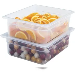 Cambro Lichtdurchlässige Polypropylen Gastronorm GN-Behälter GN1/2-100, 6 Stück im Karton - 24PP190