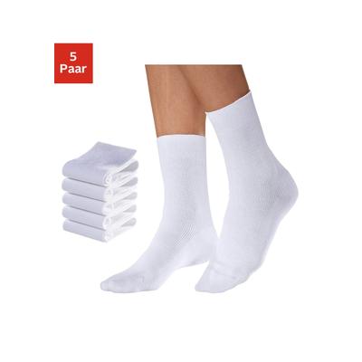 Arbeitssocken GO IN, Herren, Gr. 41-42, weiß, Baumwolle, Polyamid, unifarben, elastisch, Socken, für medizinische Berufe