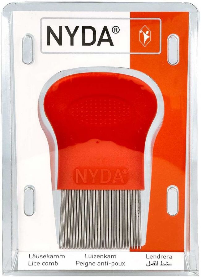 NYDA Läuse- und Nissenkamm Metall 1stk