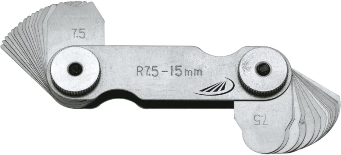 Helios-Preisser Radienschablone, INOX, 15 Blatt 15,5 - 25,0 mm (0604206)