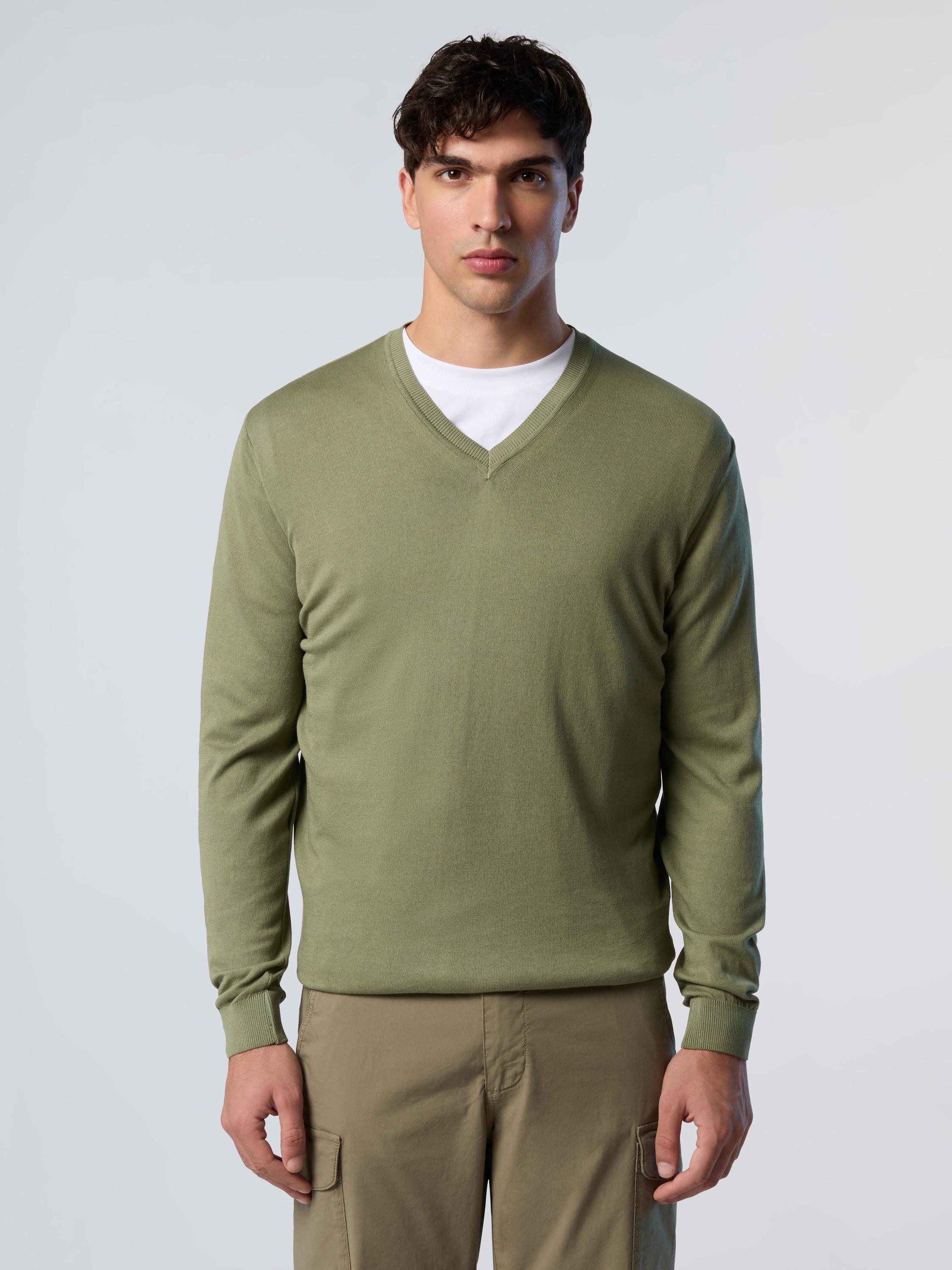 North Sails Pullover V-Ausschnitt mit Logo-Label