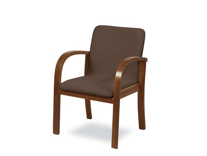 Esszimmersessel, Massivholz, Nuss/Tabac, 60×85×50 cm, Fleckenabweisend, Klassisch, Home Affaire