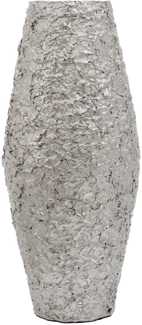 Ivy Bronx Beric Metal Table Vase Silver 52cm H x 21cm W x 21cm D