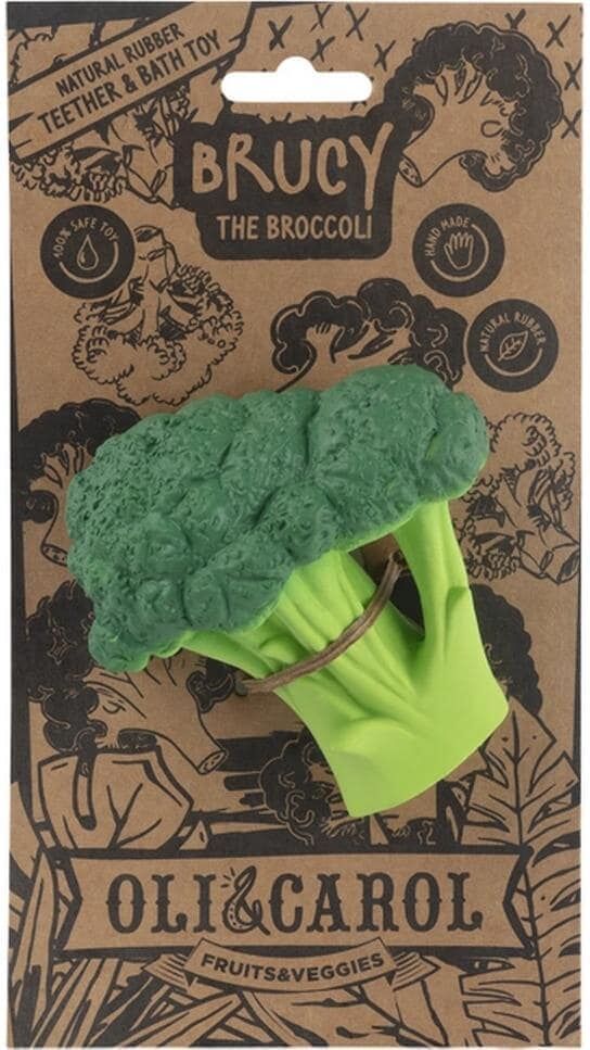 Beissring "Oli&Carol Brucy the Broccoli", Baby, grün, Naturkautschuk, Beissringe Beissring grün Einheitsgröße