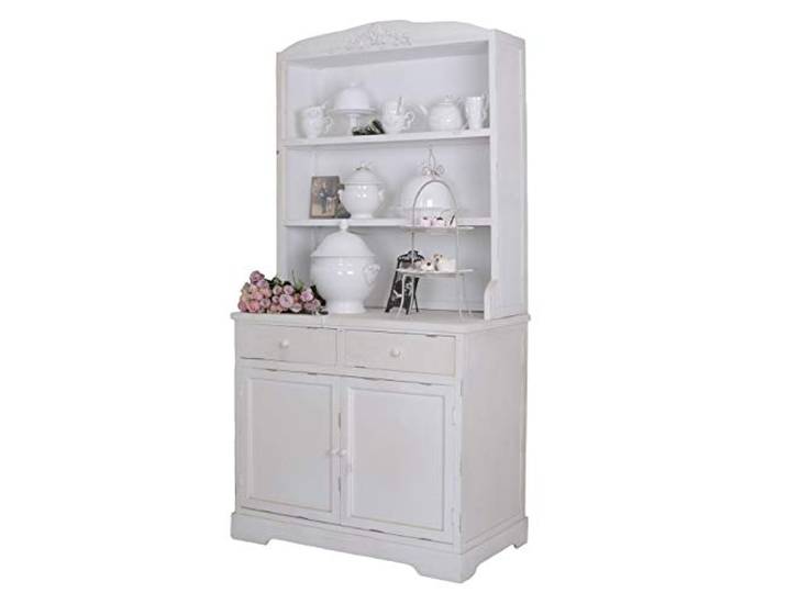 Küchenbuffet Weiss Buffet Küchenschrank Shabby Chic Regal Anrichte 183cm mxa015 Palazzo Exklusiv
