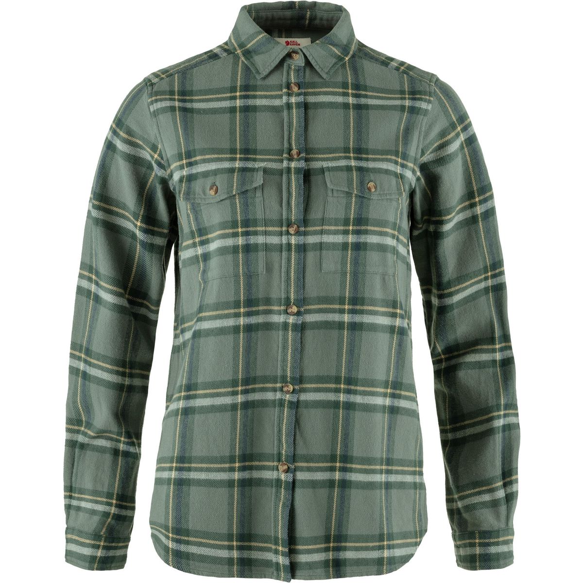 Fjällräven övik Heavy Flannel Shirt W patina green-deep patina (614-679) L F86999-614-679-L