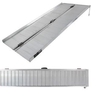 Trutzholm Auffahrrampe 35828, Rollstuhl-Rampe, klappbar, 184cm Länge, Aluminium, 272kg Tragkraft