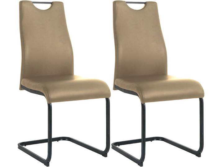 MÖBILIA Freischwinger (Set, 2 St), mit Wellenunterfederung