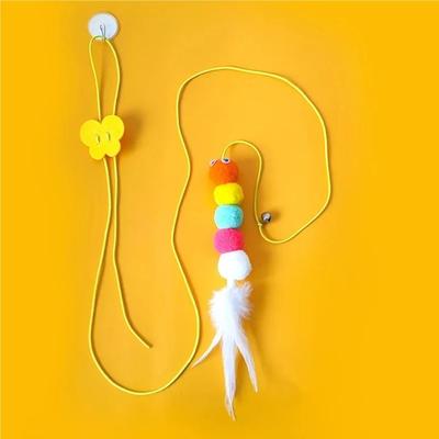 Uplifted Finds Self Entertainment Hanging Caterpillar Swing Toy feather Caterpillar