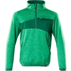 Kinder Fleecepullover "ACCELERATE" - 164 - grasgrün/grün
