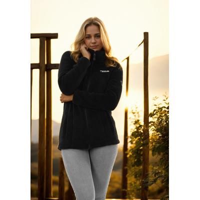 Fleecejacke ARCTIC SEVEN "ASDiania", Damen, Gr. S, schwarz, Obermaterial: 100% Polyester, Innenseite: 100% Polyester, Jacken Fleecejacke, Sherpa Übergangsjacke