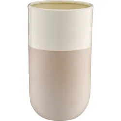 Vase LOOK LIKE STONEWARE (LBH 13x13x23 cm) - gelb - LBH 13x13x23 cm