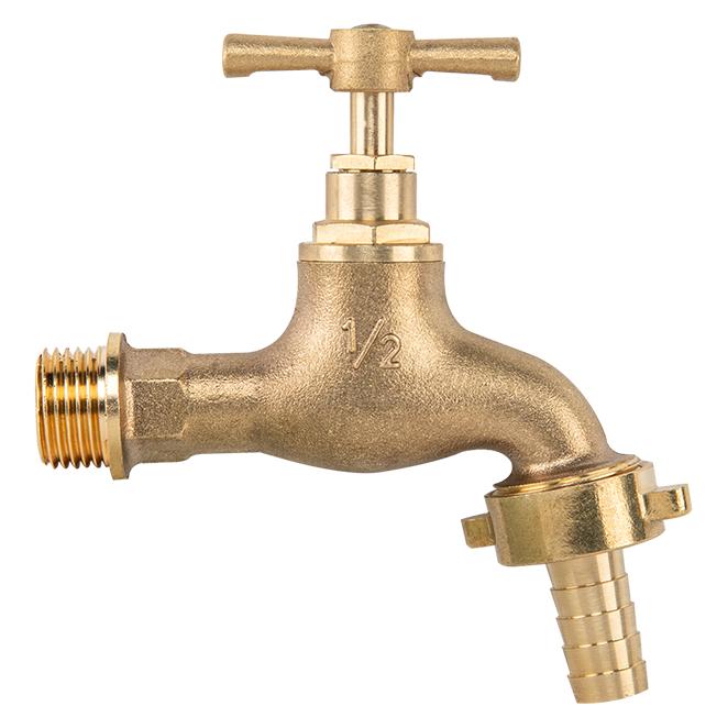 Bradas Messinghahn mit Aussengewinde x Aussengewinde für Schlauchanschluss (Schlauchanschluss, 13 mm) (53983352)