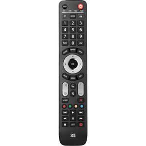 One-For-All Universalfernbedienung Evolve 4, für 4 Geräte, mit Lernfunktion und vorprogrammiert