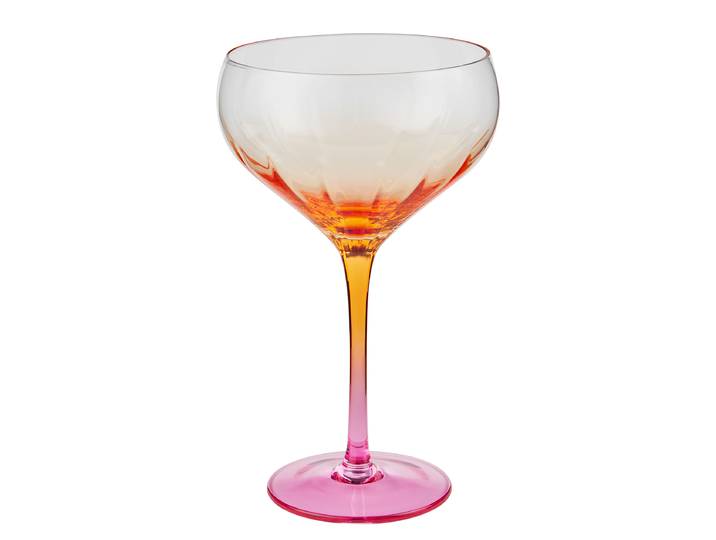 Verre à cocktail DIVINE 11 x 18 x 11cm Orange/Orange