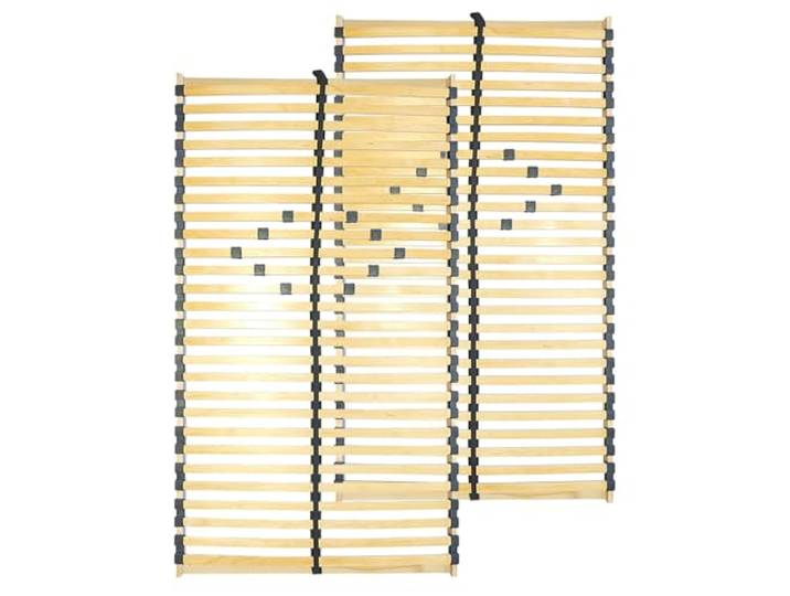 Lomadox 2er Set Lattenrost 75x200 cm Federholzrahmen mit Mittelgurt, Verstellbarer Komfortzone, für alle Matratzen geeignet