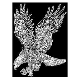 A-Games Ausmalbild Samt 47x35 Adler (69443705)