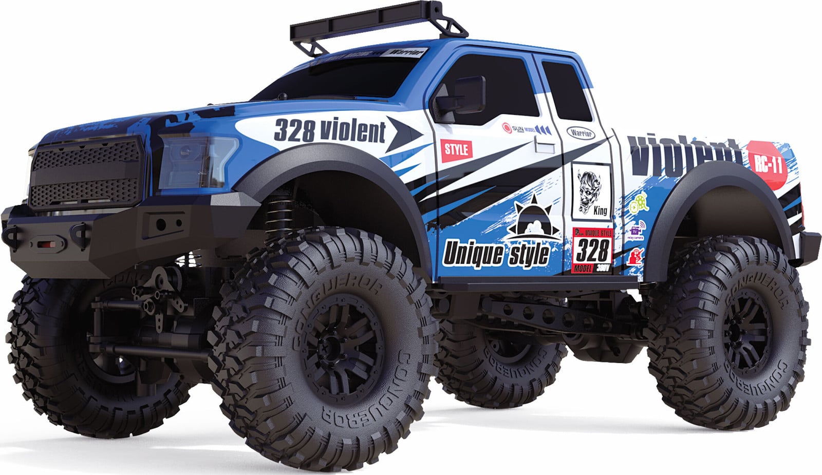 AMEWI RC Auto Dirt Pickup Crawler LiIon 1500mAh blau voor 8+ jaar