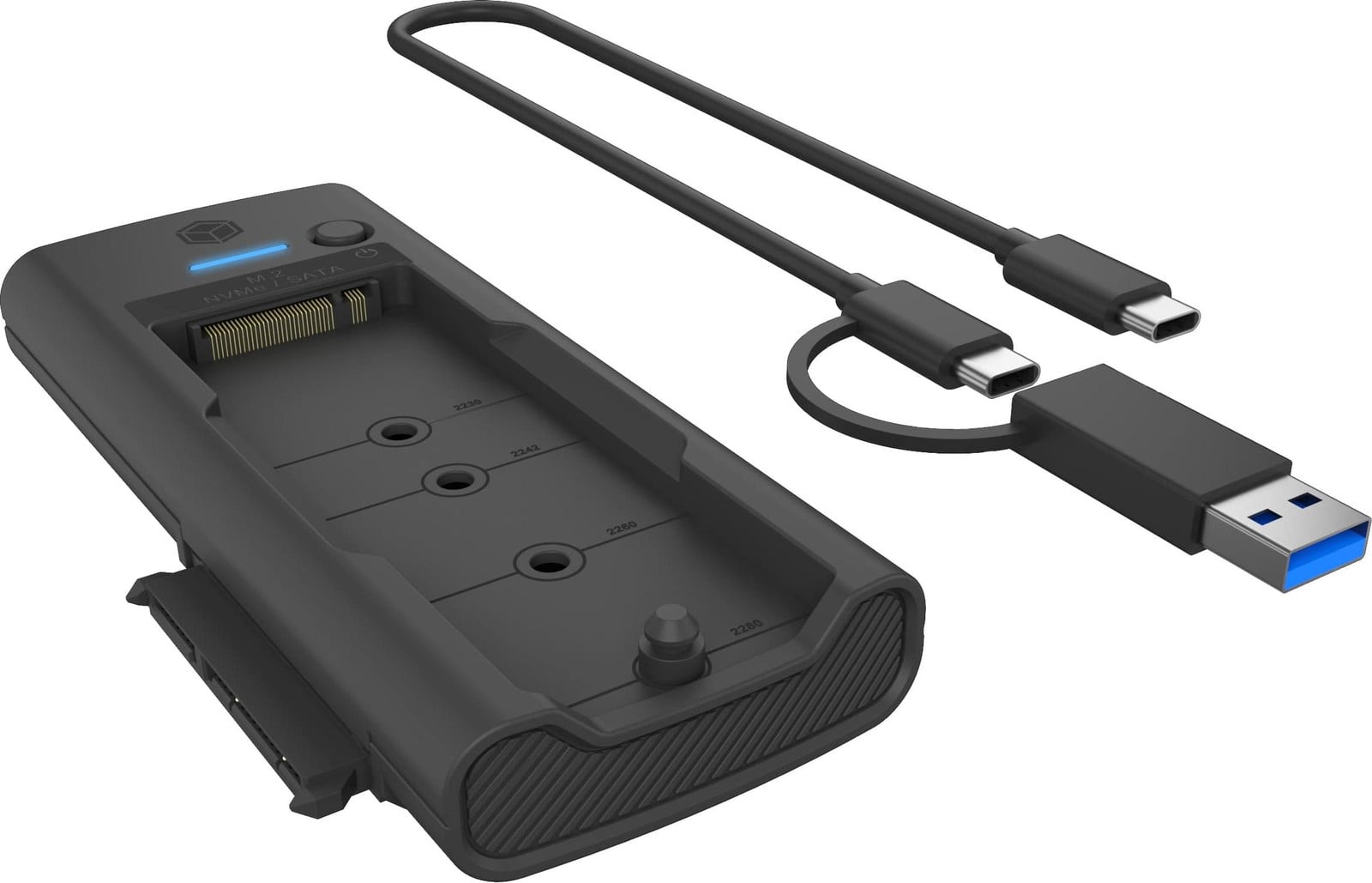 ICY BOX IB-180MS-C31 Dockingstation voor M.2 NVMe en SATA SSD's