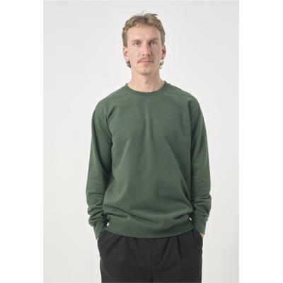 Sweatshirt CLEPTOMANICX "Ligull", Herren, Gr. S, lila (flieder), 100% Baumwolle, meliert, normal, Rundhals, Sweatshirts Sweatshirt, mit kleiner Möwen-Stickerei