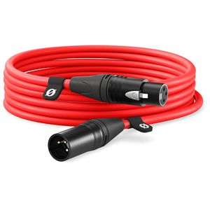 RODE XLR-Kabel 6 m, XLR-Stecker auf XLR-Buchse, rot