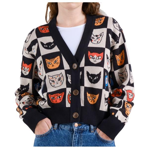 DEDICATED - Women's Cardigan Kanan Cat Bingo - Cardigan Gr L schwarz