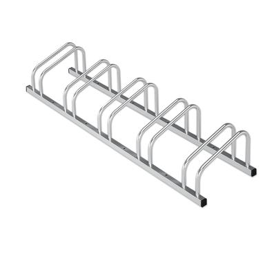 KARAT Fahrradständer Linus - Silber - Zur Boden- oder Wandmontage // für 5 Fahrräder