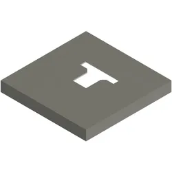 Osmo Pfostenanker-Abdeckung Typ D zum Aufdübeln, Grau