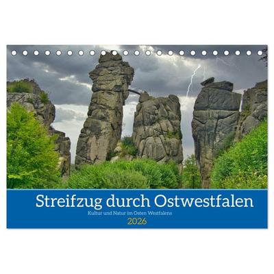 Streifzug durch Ostwestfalen (Tischkalender 2026 DIN A5 quer), CALVENDO Monatskalender