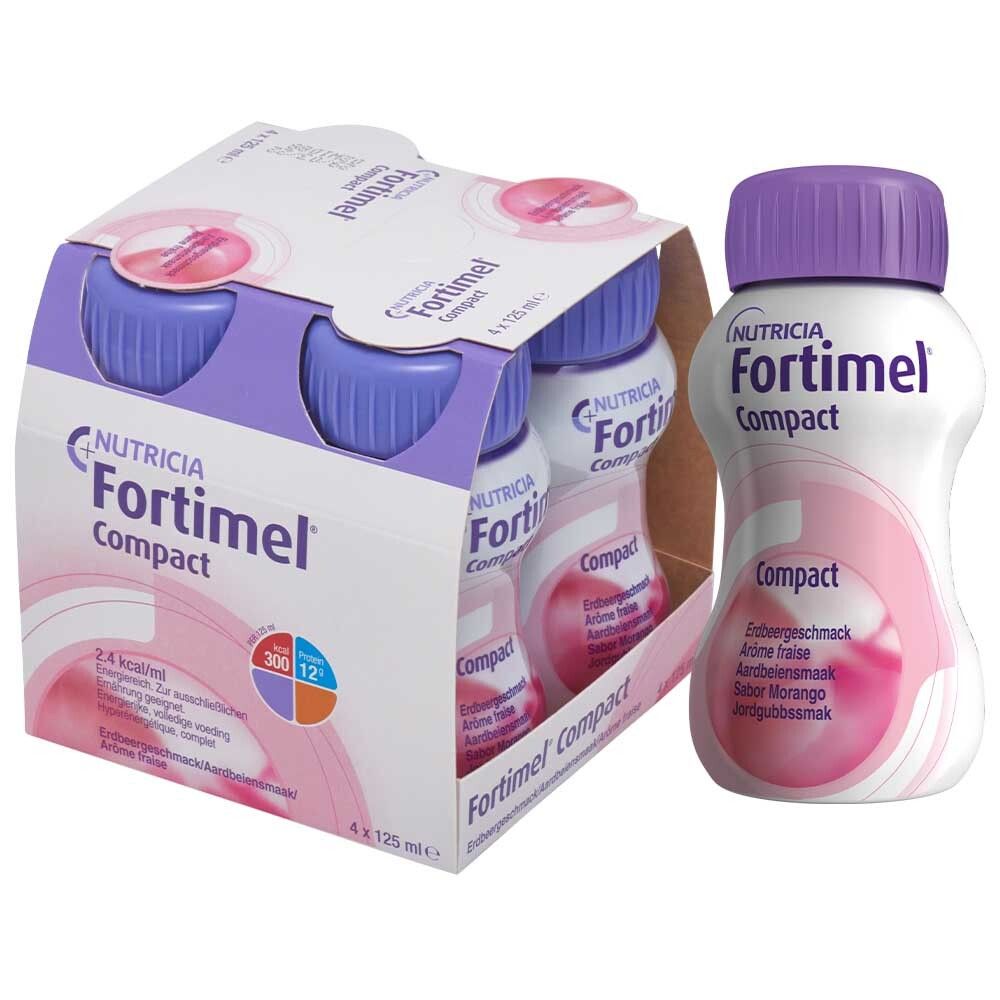 Fortimel Compact 2.4 Erdbeergeschmack 4000 ml Flüssigkeit