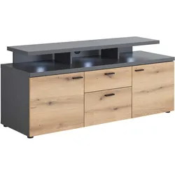 TV-Element Cadix Anthrazit/Eichefarben