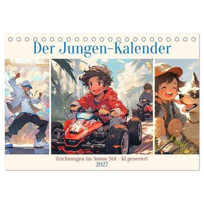 Der Jungen-Kalender (Tischkalender 2027 DIN A5 quer), CALVENDO Monatskalender