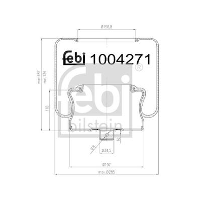 FEBI BILSTEIN 1004271 Hinterachse für Volvo