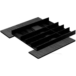 Move Besteckeinsatz-Set Easy Line für Korpusbreite 500 - 650 mm, Besteckkasten, Schwarz